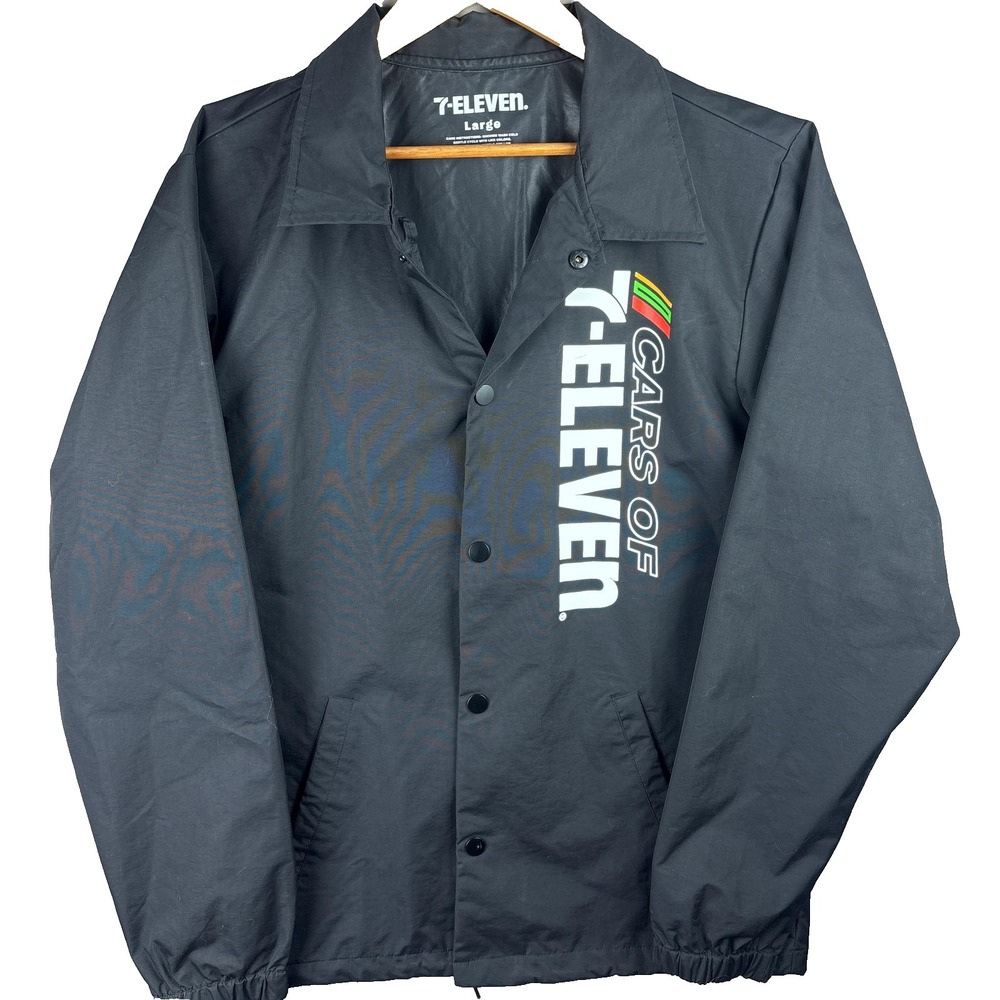 Cars of 7-Eleven Size Large Racing Windbreaker Coaches Jacket